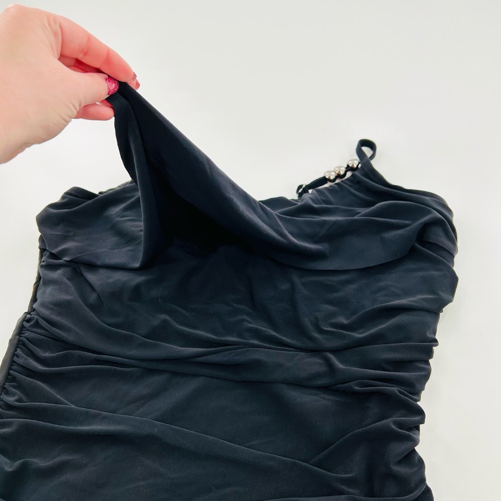 Magicsuit Black Solid Isabel Underwire Ruching V-… - image 5